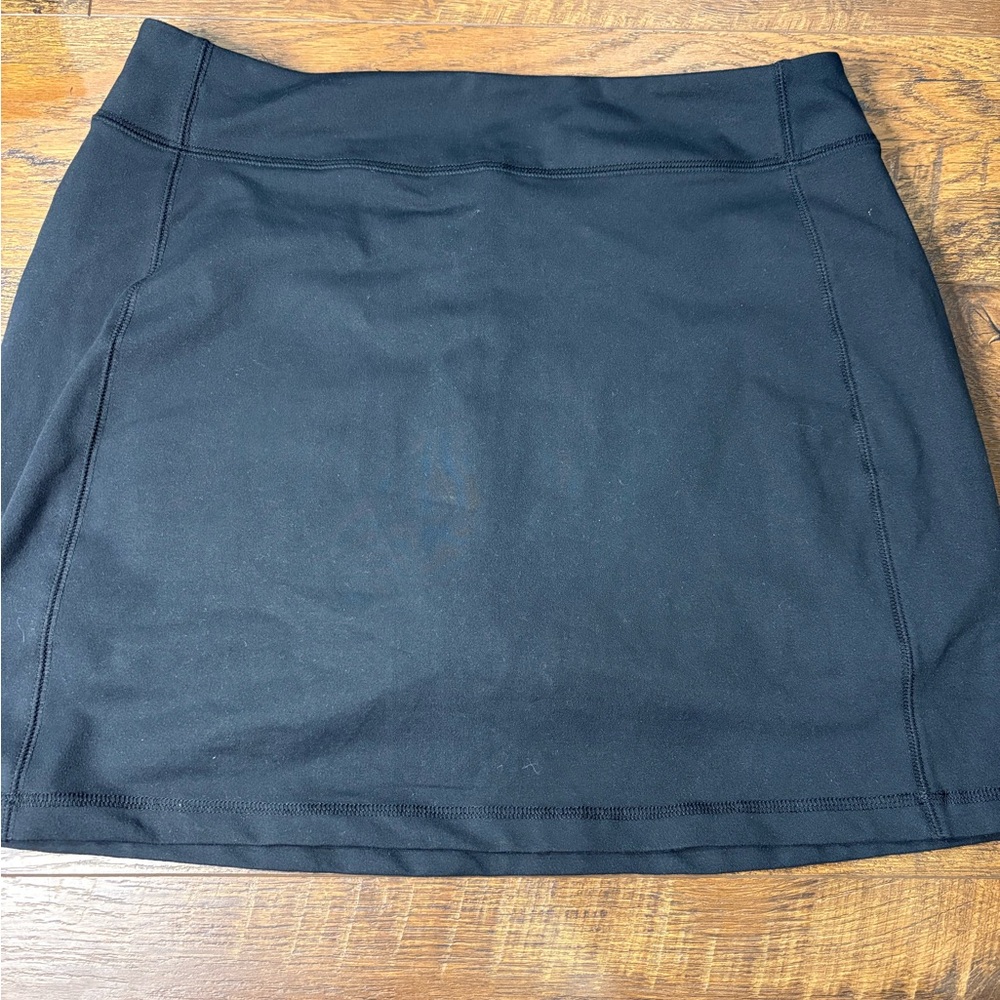 Lands' End Black skort Skirt medium 8/10 stretchy